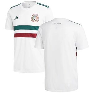 Mexico 2018 Adidas World Cup Men's Away White Soccer Jersey